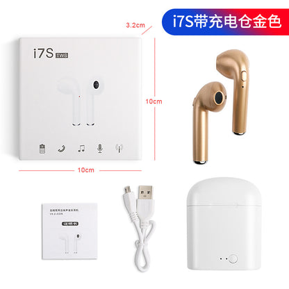 in-ear for I7 i7s tws Bluetooth Earphone Earbuds Headset wireless headphone With Mic For iphone xiaomi huawei with charging box