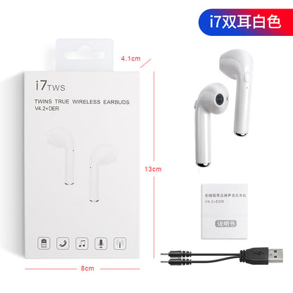 in-ear for I7 i7s tws Bluetooth Earphone Earbuds Headset wireless headphone With Mic For iphone xiaomi huawei with charging box