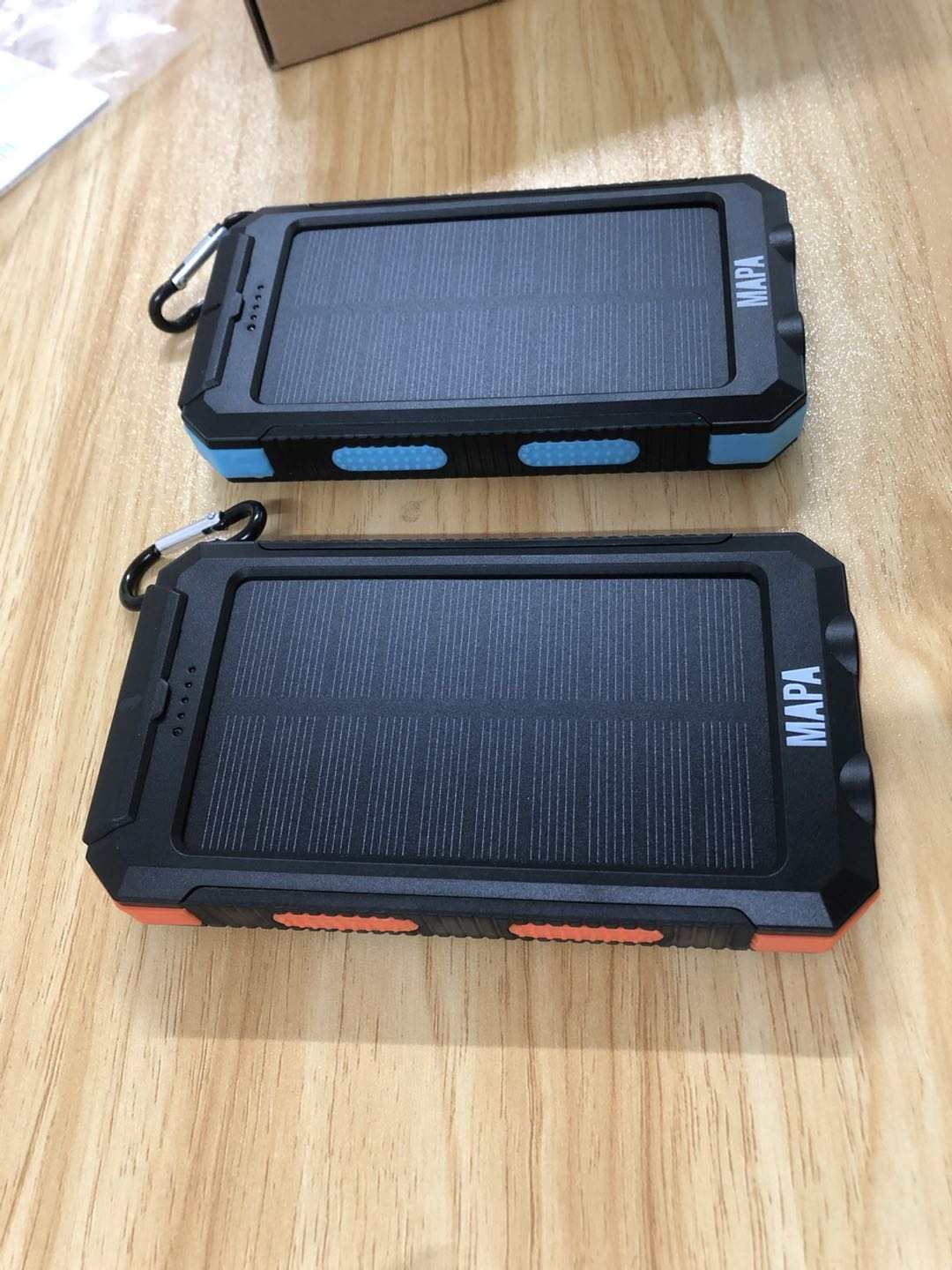 Waterproof 20,000mAh Solar Power Bank: Fast Charging, Portable LED Charger.