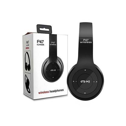 P47 Gaming Headset: BT5.0 Stereo Foldable Wireless Headphones