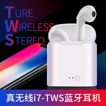 in-ear for I7 i7s tws Bluetooth Earphone Earbuds Headset wireless headphone With Mic For iphone xiaomi huawei with charging box