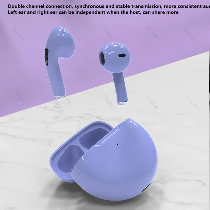 Original Air Pro 6 TWS Wireless Bluetooth Earphones Mini Pods Earbuds Earpods Headset For Xiaomi Android Apple iPhone Headphones