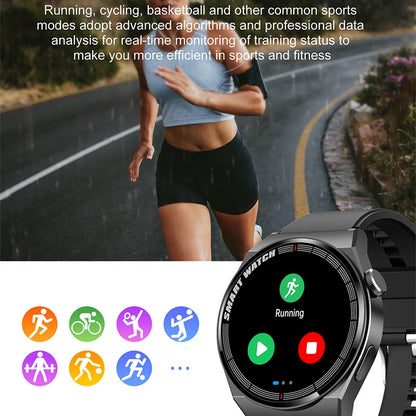 Xiaomi For Huawei Watch GT3 Pro AMOLED Smart Watch Men Custom Dial Answer Call Sport Fitness Tracker Men Waterproof Smartwatch