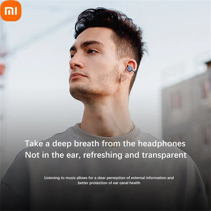 Xiaomi Sleep Wireless Bluetooth Earphones Earclip TWS Bone Conduction Noise Reduction Headphones 360°Sound Sport Earbuds Headset