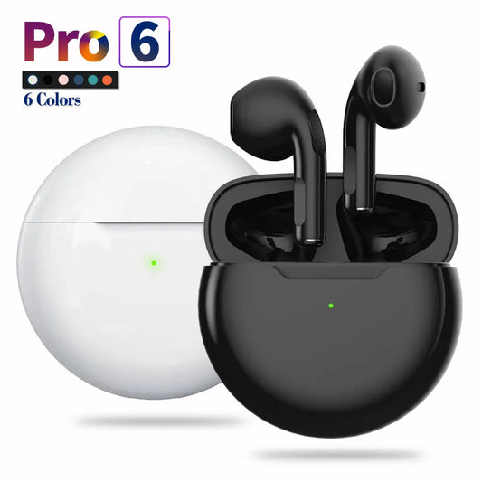 Original Air Pro 6 TWS Wireless Headphones Fone Bluetooth Earphones Mic Pods InEar Earpods Pro6 Earbuds sport Headset For Xiaomi