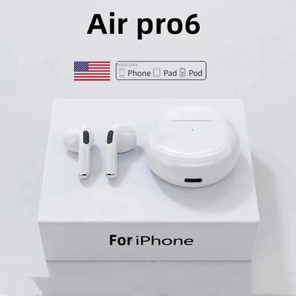 Original Air Pro 6 TWS Wireless Headphones Fone Bluetooth Earphones Mic Pods InEar Earpods Pro6 Earbuds sport Headset For Xiaomi