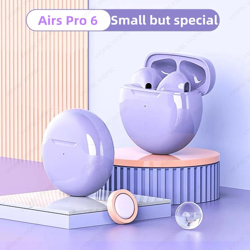 Original Air Pro 6 TWS Wireless Bluetooth Earphones Mini Pods Earbuds Earpods Headset For Xiaomi Android Apple iPhone Headphones