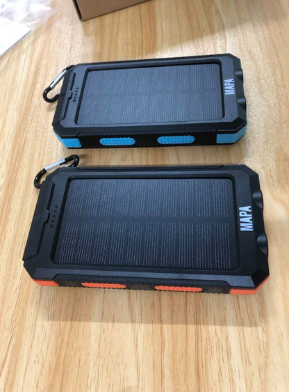 Waterproof 20000mAh Solar Power Bank: Fast Charging, Portable LED Travel Charger, power bank for iphone 14 for Android , xiaomi and more