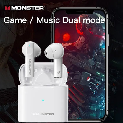 Original Monster XKT03 TWS 5.2 Wireless Headphones Noise Reduction Headset HIFI Sports Earbuds Earpods Bluetooth Earphones New