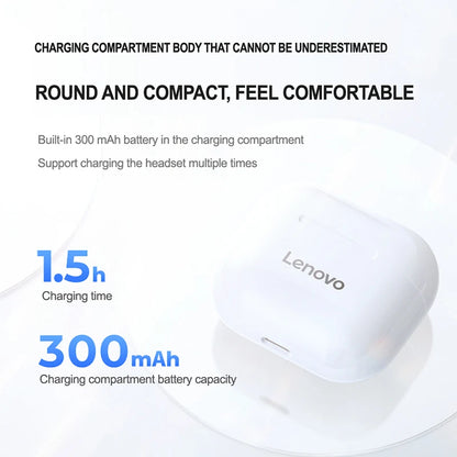 Original Lenovo LP40 Wireless Bluetooth Earphones Control Touch Earbuds Long Standby Microphone Earpods Headphones 2024