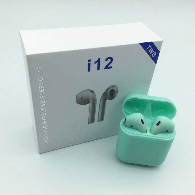 High-Performance I12 TWS Bluetooth 5.0 Headset: Touch Controls, Ideal for Sports.