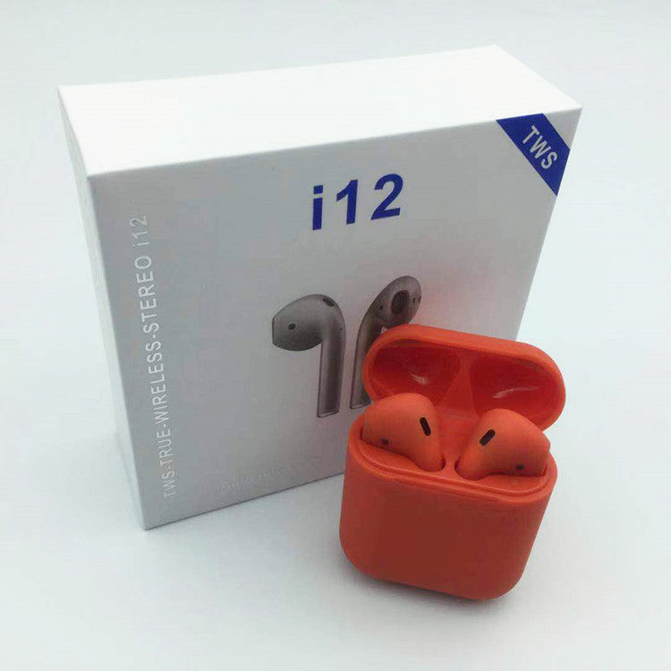 High-Performance I12 TWS Bluetooth 5.0 Headset: Touch Controls, Ideal for Sports.