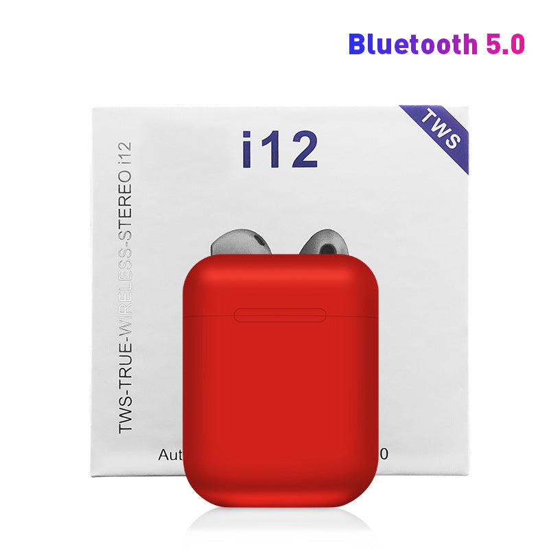 Original i12 TWS Bluetooth 5.0 Earphones: Sports, Touch, Portable Earbuds.