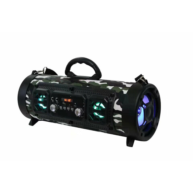 M17 Outdoor Portable Barrel Bluetooth Speaker: 15W subwoofer, wireless, perfect for square dance